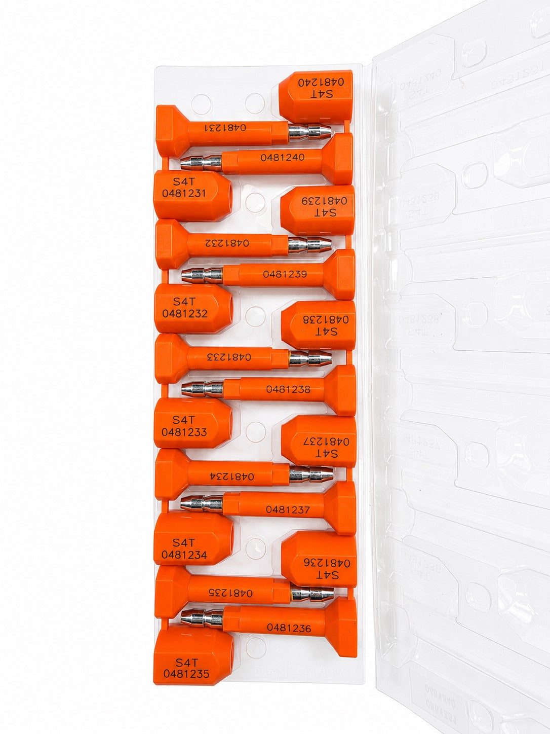 Shipping Container Bolt Seals (orange - pack of 50 seals) - Security4Transit