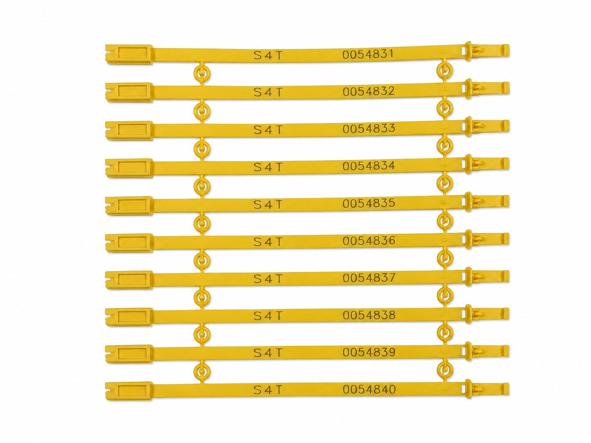 Truck Seal (200mm yellow - carton of 1000 seals) - Security4Transit