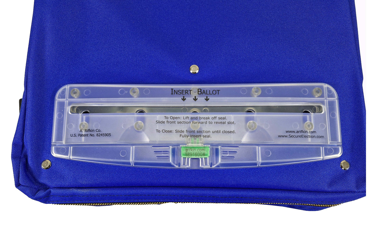 Dual-Lock, Collapsible Ballot Bag with Keyless Security Slot - Security4Transit