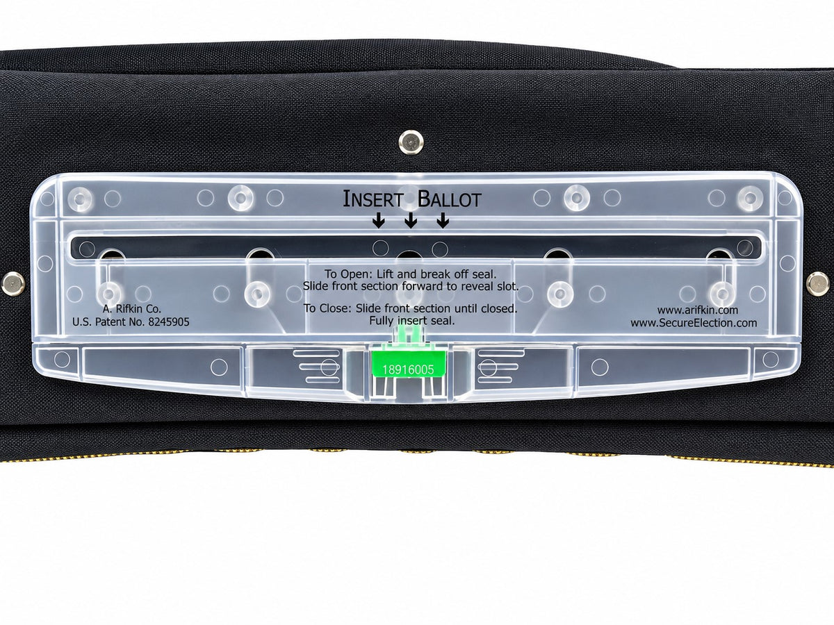 Dual-Lock, Stand-Up Provisional Ballot Bag with Keyless Security Slot - Security4Transit