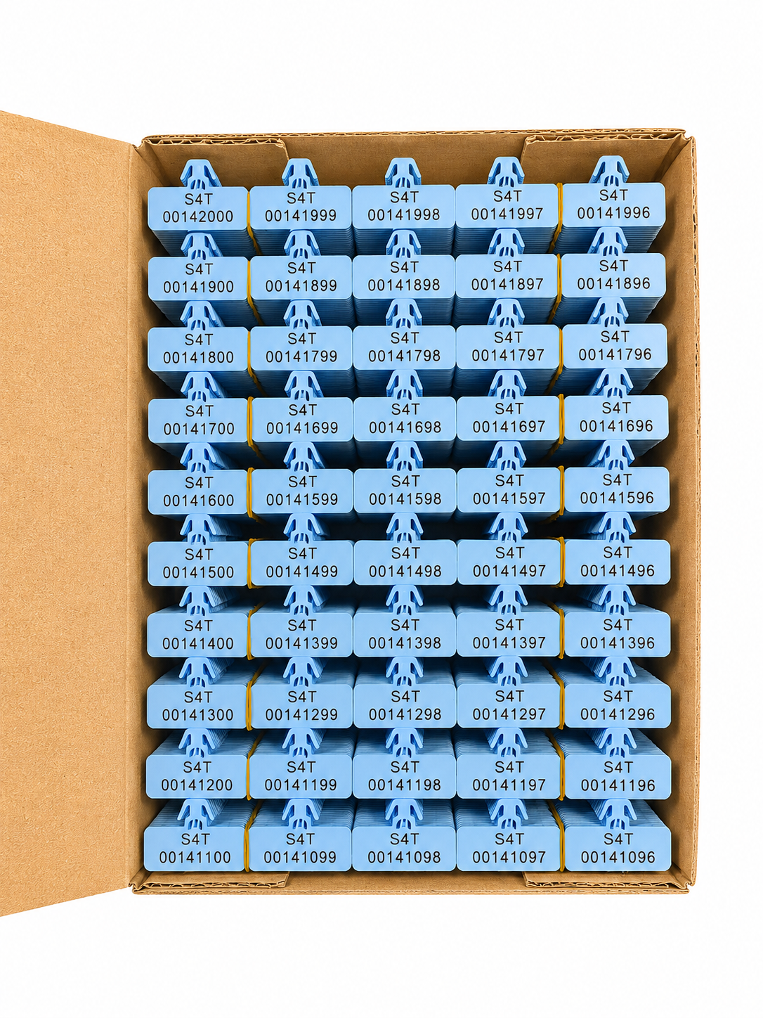 Tebco DCM clip seal - various colours - carton of 1000 seals - Security4Transit