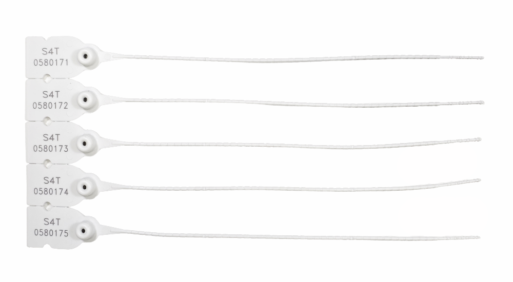 Plastic Seal - White - 27cm (carton of 5000 seals) - Security4Transit