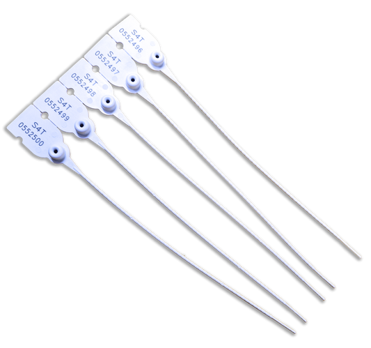 Plastic Seal - White - 27cm (carton of 5000 seals) - Security4Transit