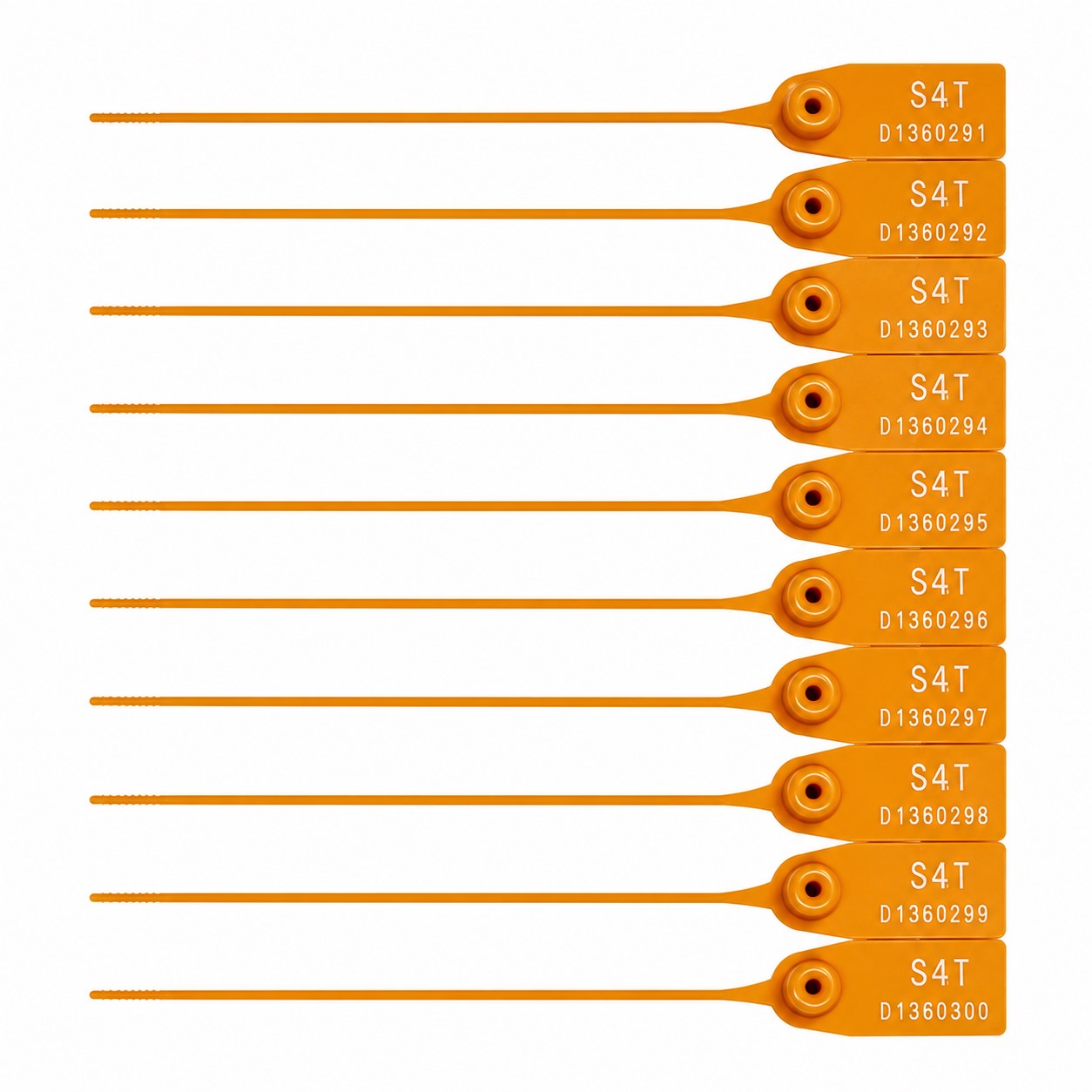 Plastic Seals (Orange) - 165mm (carton of 5000 seals) - Security4Transit