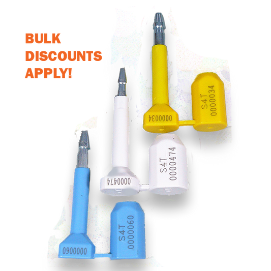 Bolt Seals (200 seals) - Various Colours - Security4Transit