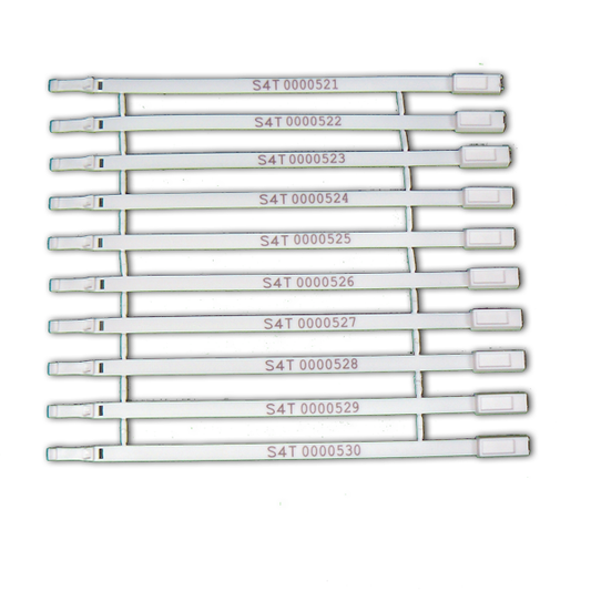 Strap Seal (White) - 200 mm (1000 seals) - Security4Transit