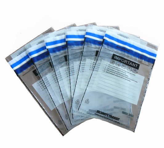 Tamper Evident Single Use Bag (clear) (500) - Security4Transit