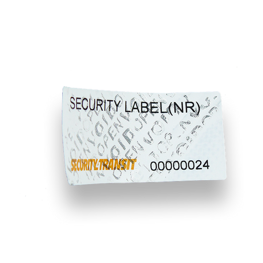 Security Label - extra Small - No Residue - Security4Transit